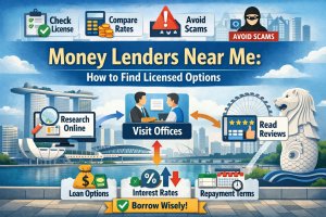 Money lenders near me guide showing how to find licensed money lenders in Singapore and avoid scams