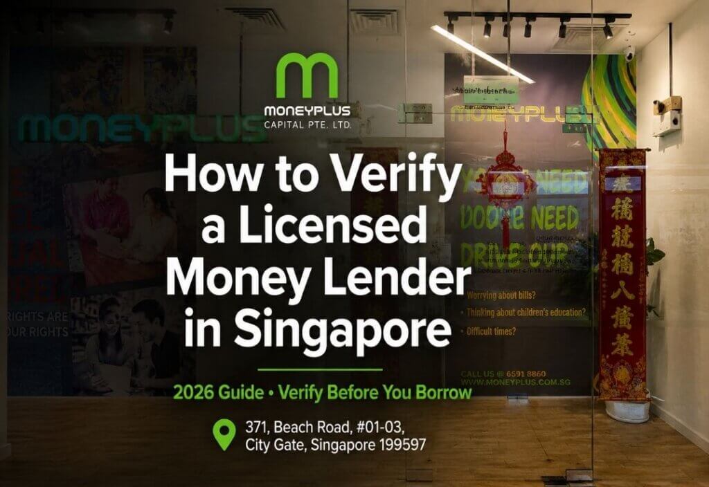 How to Verify a Licensed Money Lender in Singapore guide by Moneyplus Capital at City Gate Singapore
