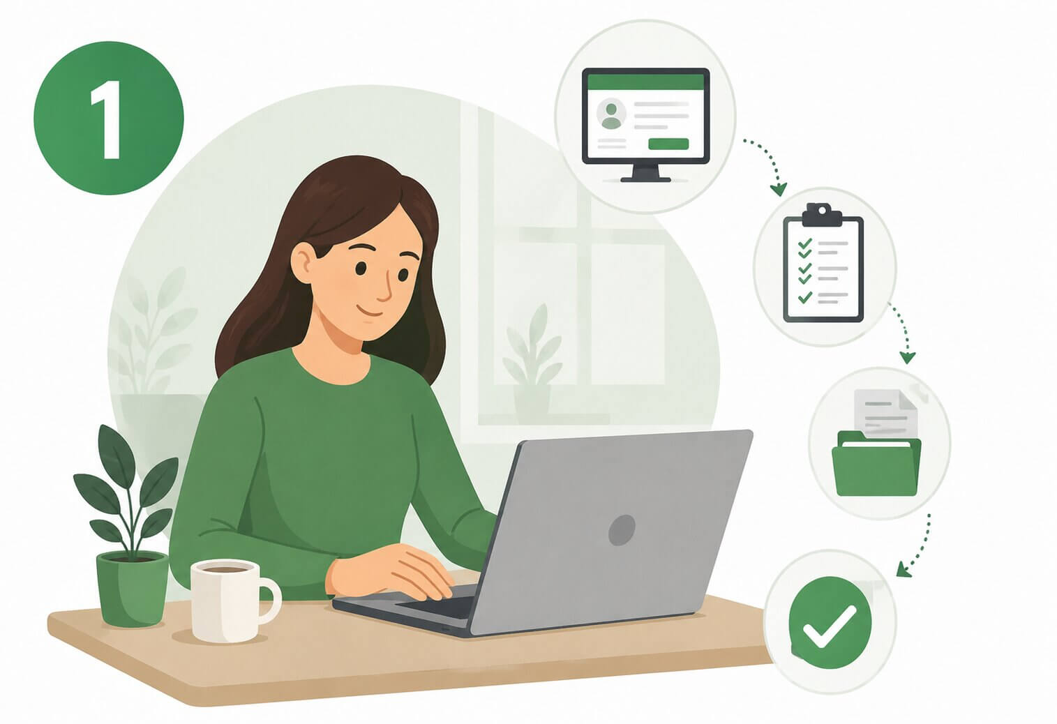 Payday Loan Singapore online application illustration showing a borrower submitting loan details through a secure digital application process.